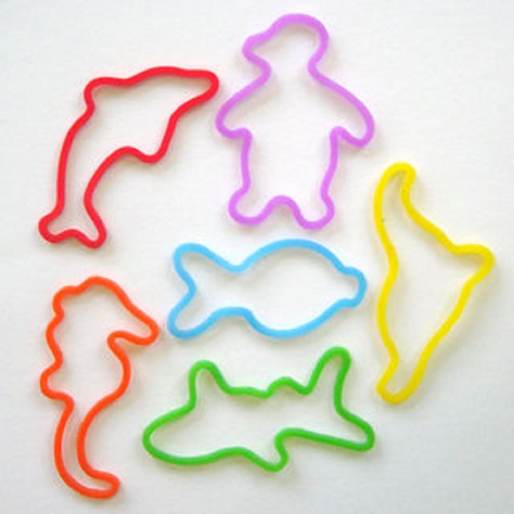 Funky Silly Bandz Fancy Rubber Bands Shaped Wrist Bands 100% Silicone
